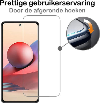 Forterra Redmi Note 10S Screenprotector Gehard Glas - Anti-kras