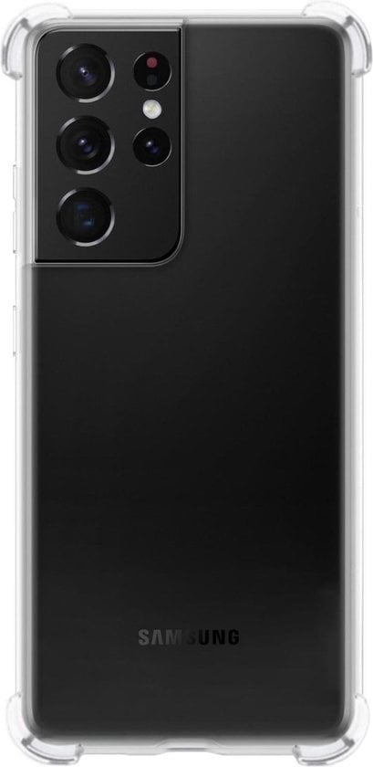 Forterra Samsung S21 Ultra Hoesje Shockproof Backcover Siliconen - Transparant