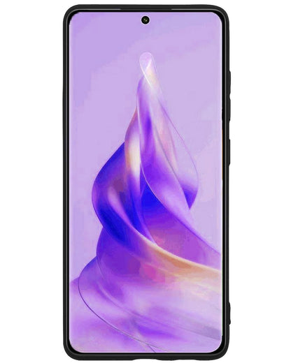 Forterra OPPO Reno 8T 4G Hoesje Siliconen Backcover Lichtgewicht - Zwart