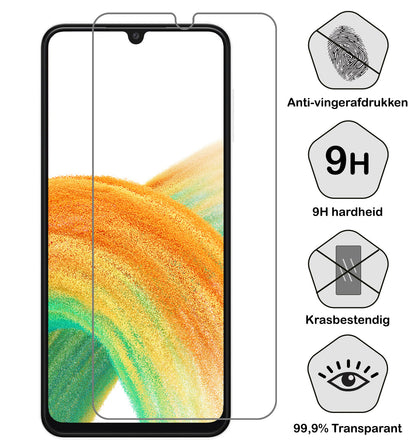Forterra Samsung A33 Screenprotector Gehard Glas - Anti-kras