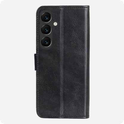 Forterra Samsung S25 FE Hoesje Bookcase Cover met Kaarthouder - Zwart