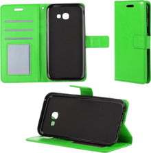 Forterra Samsung Galaxy A5 2017 Hoesje Bookcase Cover met Kaarthouder - Groen