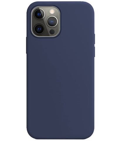 Forterra iPhone 14 Pro Max Hoesje Siliconen Backcover Lichtgewicht - Donkerblauw
