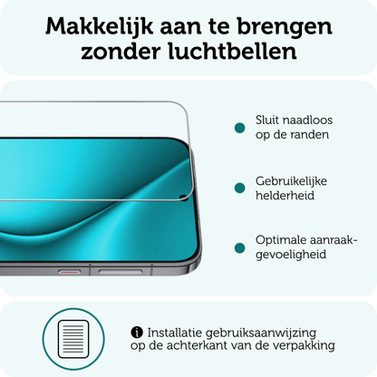 Forterra Huawei Pura 70 Pro Screenprotector Gehard Glas - Anti-kras