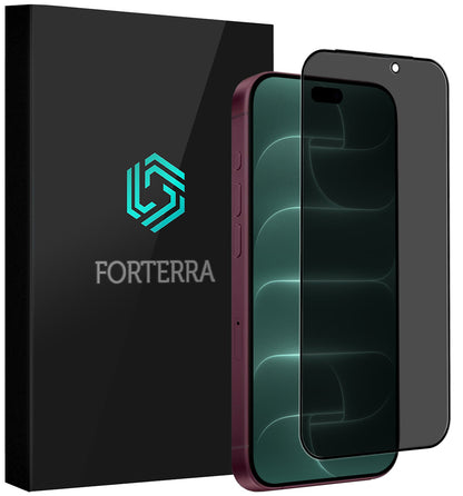 Forterra iPhone 18 Pro Screenprotector Gehard Glas - Privacy