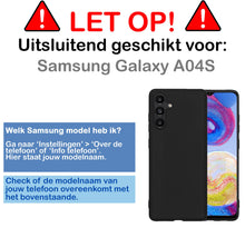 Forterra Samsung A04s Hoesje Siliconen Backcover Lichtgewicht - Wit