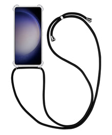 Forterra Samsung S23 Plus Hoesje met Koord Backcover Shockproof - Transparant