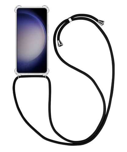 Forterra Samsung S23 Plus Hoesje met Koord Backcover Shockproof - Transparant