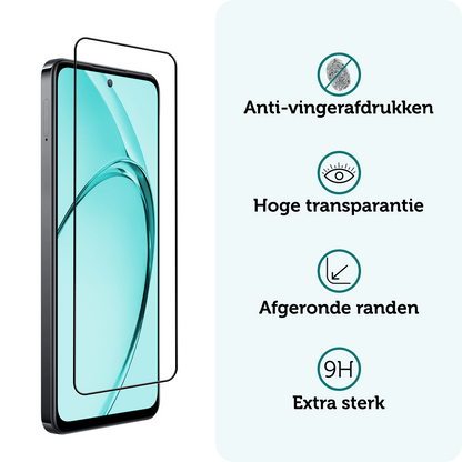 Forterra OPPO A80 Screenprotector Gehard Glas - Full Screen