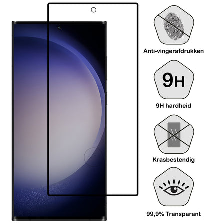 Forterra Samsung S23 Ultra Screenprotector Gehard Glas - Full Screen