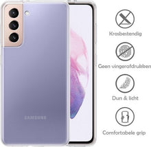Forterra Samsung S21 Plus Hoesje Siliconen Backcover Lichtgewicht - Transparant