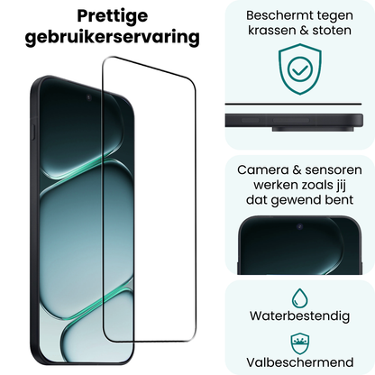 Forterra OnePlus Nord 6 Screenprotector Gehard Glas - Full Screen