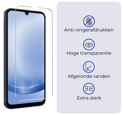 Forterra Samsung A25 Screenprotector Gehard Glas - Anti-kras