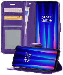 Forterra OnePlus Nord CE 2 Lite Hoesje Bookcase Cover met Kaarthouder - Paars