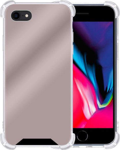 Forterra iPhone 8 Hoesje Shockproof Backcover Siliconen - Rosé goud