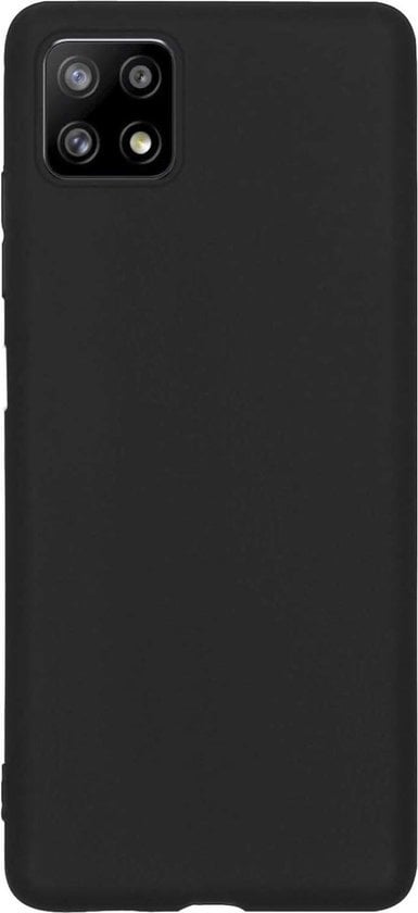 Forterra Samsung A22 5G Hoesje Siliconen Backcover Lichtgewicht - Zwart