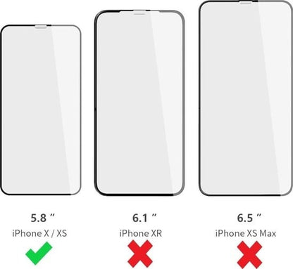 Forterra iPhone Xs Screenprotector Gehard Glas - Anti-kras