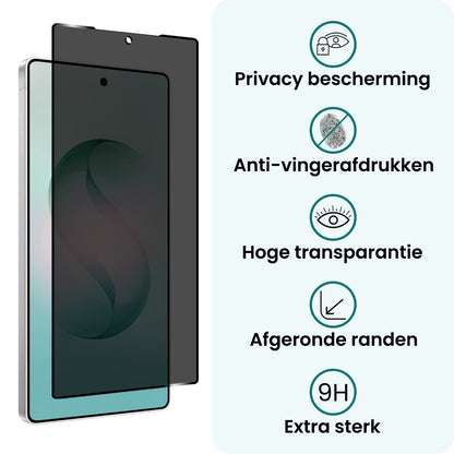 Forterra Samsung S26 Ultra Screenprotector Gehard Glas - Privacy