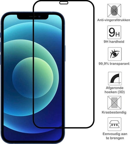 Forterra iPhone 12 Mini Screenprotector Gehard Glas - Full Screen