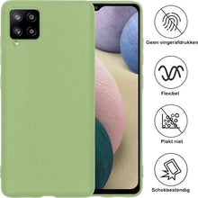 Forterra Samsung A12 Hoesje Siliconen Backcover Lichtgewicht - Groen