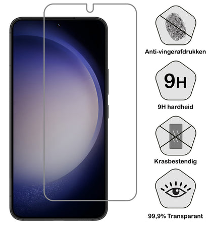 Forterra Samsung S23 Screenprotector Gehard Glas - Anti-kras