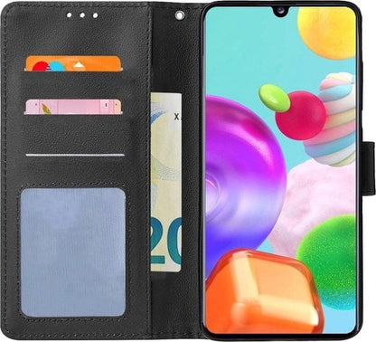 Forterra Samsung A41 Hoesje Bookcase Cover met Kaarthouder - Zwart