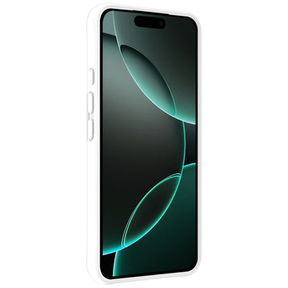 Forterra iPhone 16 Pro Max Hoesje Siliconen Backcover Lichtgewicht - Wit