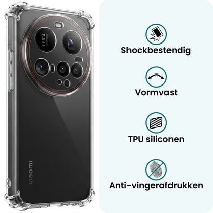 Forterra Xiaomi 15 Ultra Hoesje Shockproof Backcover Siliconen - Transparant