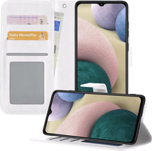 Forterra Samsung A12 Hoesje Bookcase Cover met Kaarthouder - Wit