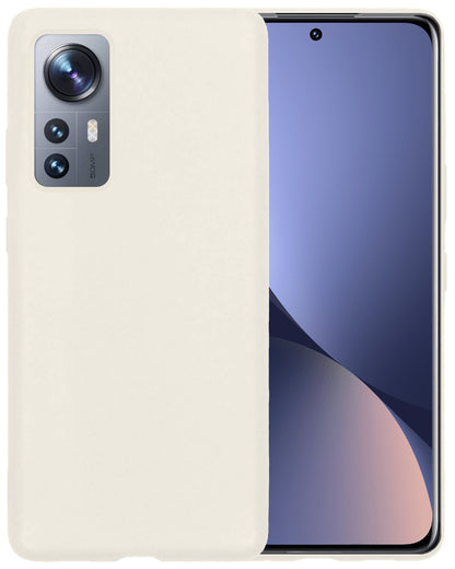 Forterra Xiaomi 12 Hoesje Siliconen Backcover Lichtgewicht - Wit