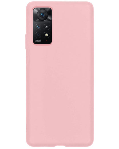 Forterra Xiaomi Redmi Note 11s Hoesje Siliconen Backcover Lichtgewicht - Lichtroze