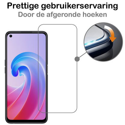 Forterra OPPO A76 Screenprotector Gehard Glas - Anti-kras