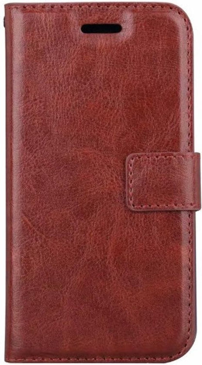 Forterra iPhone XR Hoesje Bookcase Cover met Kaarthouder - Bruin