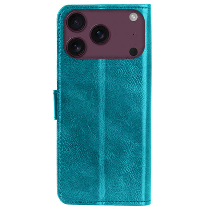 Forterra iPhone 18 Pro Max Hoesje Bookcase Cover met Kaarthouder - Turquoise
