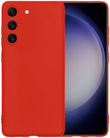 Forterra Samsung S23 Plus Hoesje Siliconen Backcover Lichtgewicht - Rood