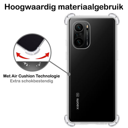 Forterra Xiaomi Mi 11i Hoesje Shockproof Backcover Siliconen - Transparant