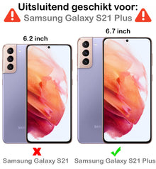 Forterra Samsung S21 Plus Screenprotector Gehard Glas - Privacy