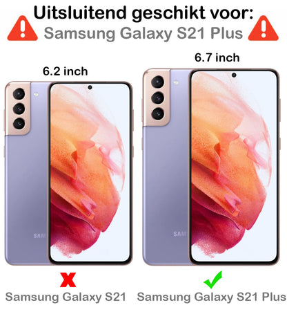 Forterra Samsung S21 Plus Screenprotector Gehard Glas - Privacy