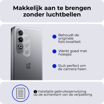 Forterra OnePlus Nord CE 4 Camera Screenprotector Gehard Glas