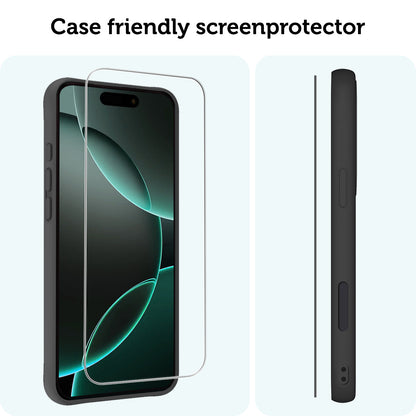 Forterra iPhone 16 Pro Max Screenprotector Gehard Glas met Installatieframe