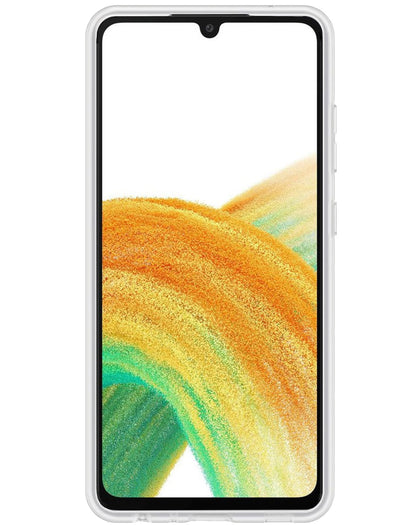 Forterra Samsung A33 Hoesje Siliconen Backcover Lichtgewicht - Transparant