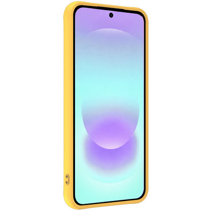 Forterra Samsung A37 Hoesje Siliconen Backcover Lichtgewicht - Geel
