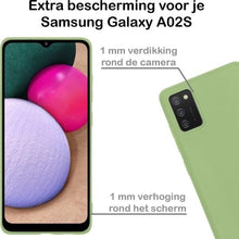 Forterra Samsung A02s Hoesje Siliconen Backcover Lichtgewicht - Groen