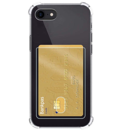 Forterra iPhone SE 2022 Hoesje Kaarthouder Backcover Shockproof - Transparant