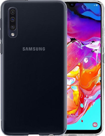 Forterra Samsung A70 Hoesje Siliconen Backcover Lichtgewicht - Transparant
