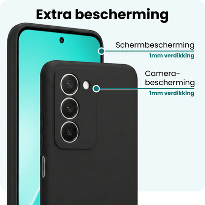 Forterra Xiaomi 15 Hoesje Siliconen Backcover Lichtgewicht - Zwart