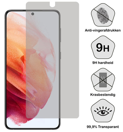 Forterra Samsung S21 Screenprotector Gehard Glas - Privacy
