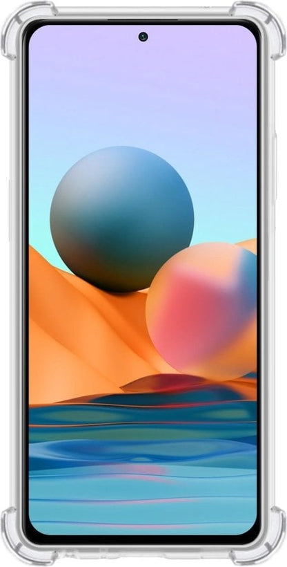Forterra Xiaomi Redmi Note 10 Pro Hoesje Shockproof Backcover Siliconen - Transparant