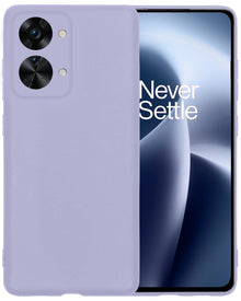 Forterra OnePlus Nord 2T Hoesje Siliconen Backcover Lichtgewicht - Lila