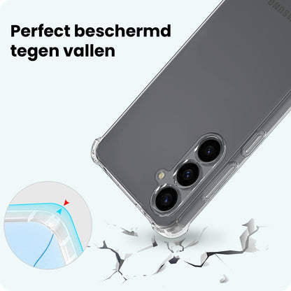 Forterra Samsung S26 Hoesje met Koord Backcover Shockproof - Transparant